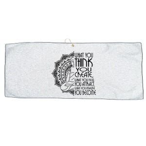 Law Of Attraction Spiritual Buddha Meditation Gift Yoga. Large Microfiber Waffle Golf Towel