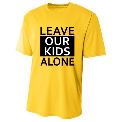 Leave Our Alone Save the children Protest Youth Performance Sprint T-Shirt