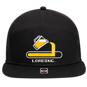 Loading Beer 7 Panel Mesh Trucker Snapback Hat