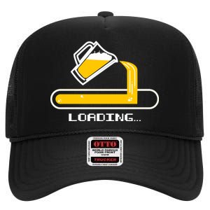 Loading Beer High Crown Mesh Back Trucker Hat