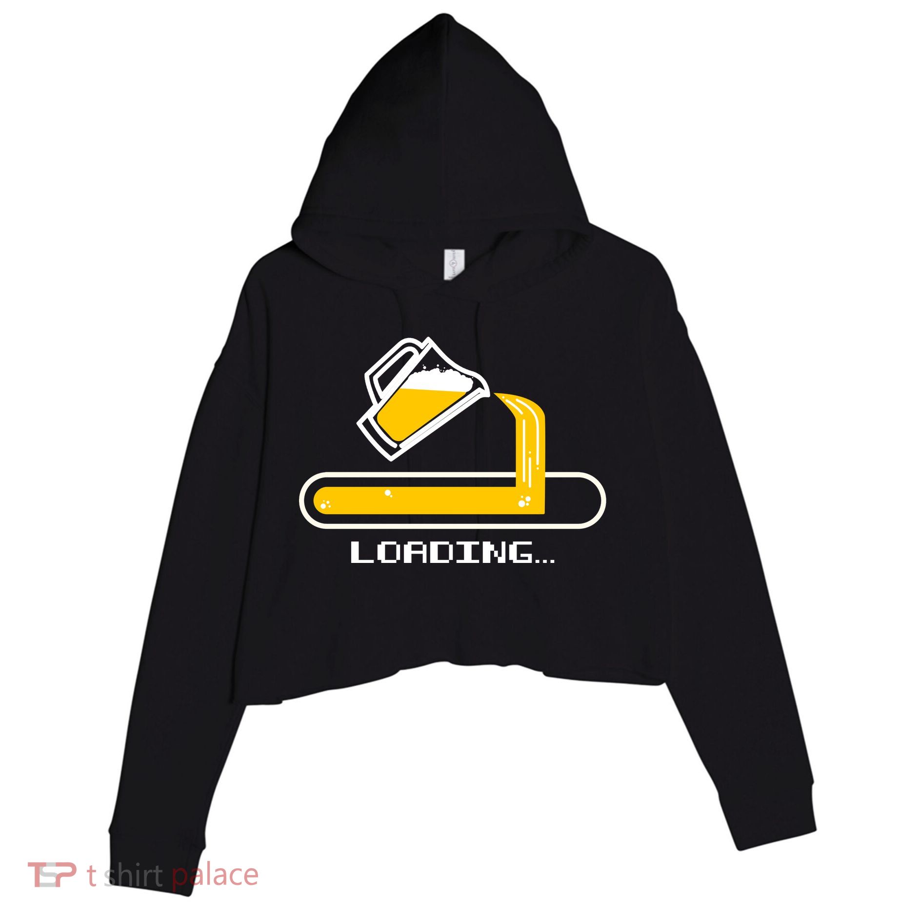 Loading Beer Crop Fleece Hoodie