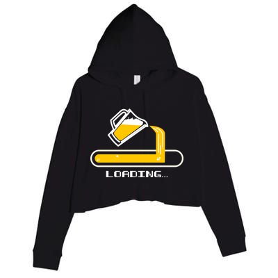 Loading Beer Crop Fleece Hoodie