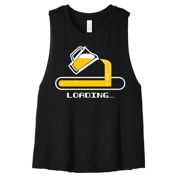 Loading Beer Women's Racerback Cropped Tank