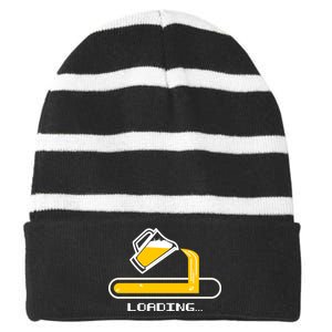 Loading Beer Striped Beanie with Solid Band