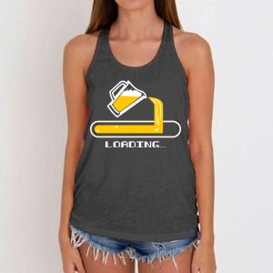 Loading Beer Women's Knotted Racerback Tank