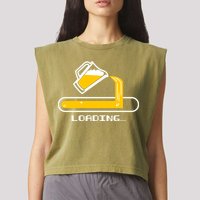 Loading Beer Garment-Dyed Women's Muscle Tee