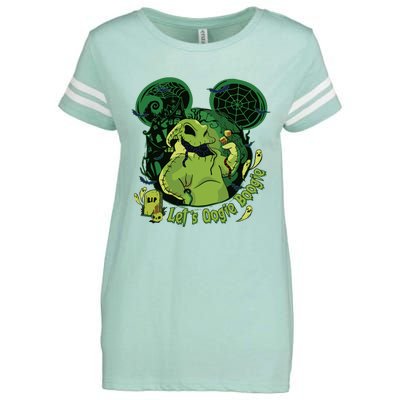 Lets Oogie Boogie Funny Halloween Enza Ladies Jersey Football T-Shirt