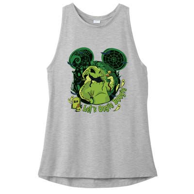 Lets Oogie Boogie Funny Halloween Ladies PosiCharge Tri-Blend Wicking Tank