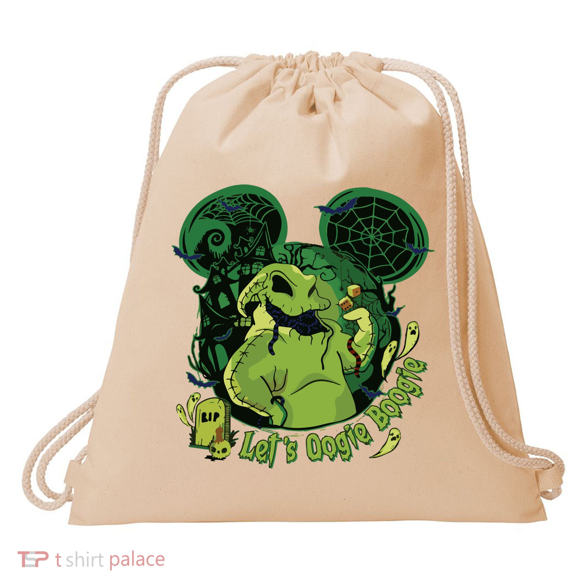 Lets Oogie Boogie Funny Halloween Drawstring Bag