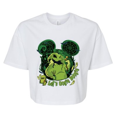 Lets Oogie Boogie Funny Halloween Bella+Canvas Jersey Crop Tee