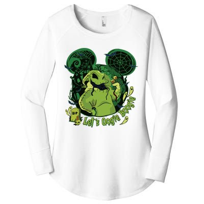 Lets Oogie Boogie Funny Halloween Women's Perfect Tri Tunic Long Sleeve Shirt