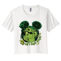 Lets Oogie Boogie Funny Halloween Women's Crop Top Tee