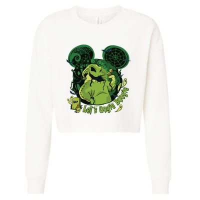 Lets Oogie Boogie Funny Halloween Cropped Pullover Crew