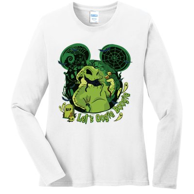 Lets Oogie Boogie Funny Halloween Ladies Long Sleeve Shirt