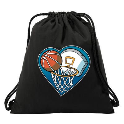 Love Of Baskeball Drawstring Bag