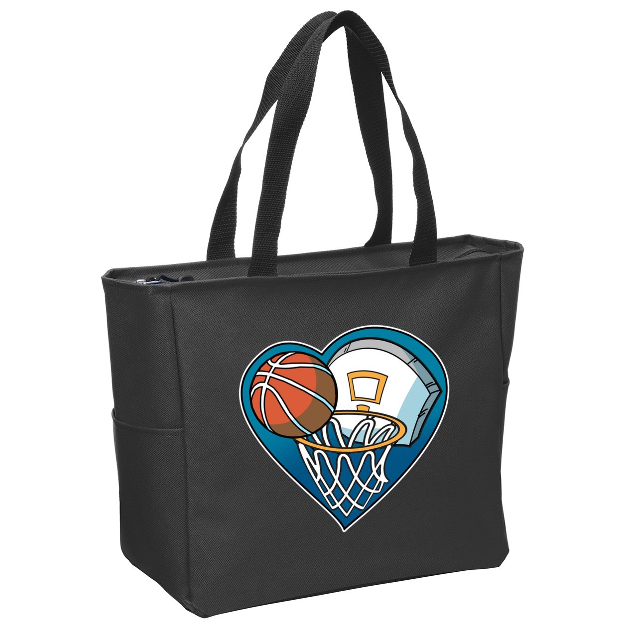 Love Of Baskeball Zip Tote Bag