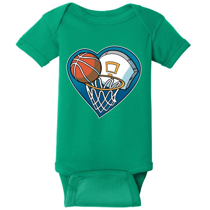 Love Of Baskeball Baby Bodysuit