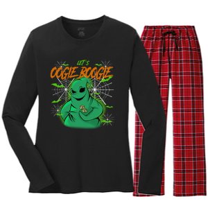 LetS Oogie Boogie Boogieman Nightmare Halloween Character Women's Long Sleeve Flannel Pajama Set 