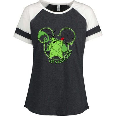 LetS Oogie Boogie Horror Halloween Day Spooky Enza Ladies Jersey Colorblock Tee