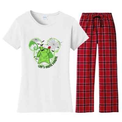 LetS Oogie Boogie Horror Halloween Day Spooky Women's Flannel Pajama Set