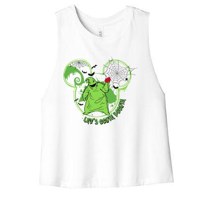 LetS Oogie Boogie Horror Halloween Day Spooky Women's Racerback Cropped Tank