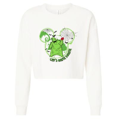 LetS Oogie Boogie Horror Halloween Day Spooky Cropped Pullover Crew