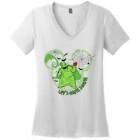 LetS Oogie Boogie Horror Halloween Day Spooky Women's V-Neck T-Shirt