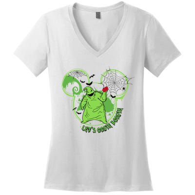 LetS Oogie Boogie Horror Halloween Day Spooky Women's V-Neck T-Shirt