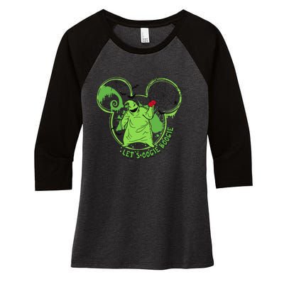 LetS Oogie Boogie Horror Halloween Day Spooky Women's Tri-Blend 3/4-Sleeve Raglan Shirt