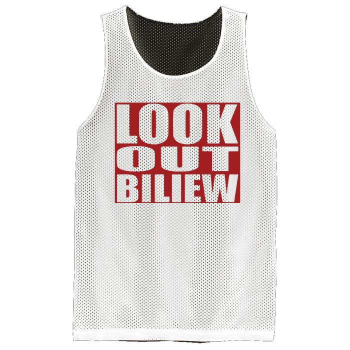 Look Out Biliew Mesh Reversible Basketball Jersey Tank