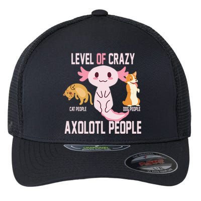 Level Of Crazy Axolotl People Flexfit Unipanel Trucker Cap