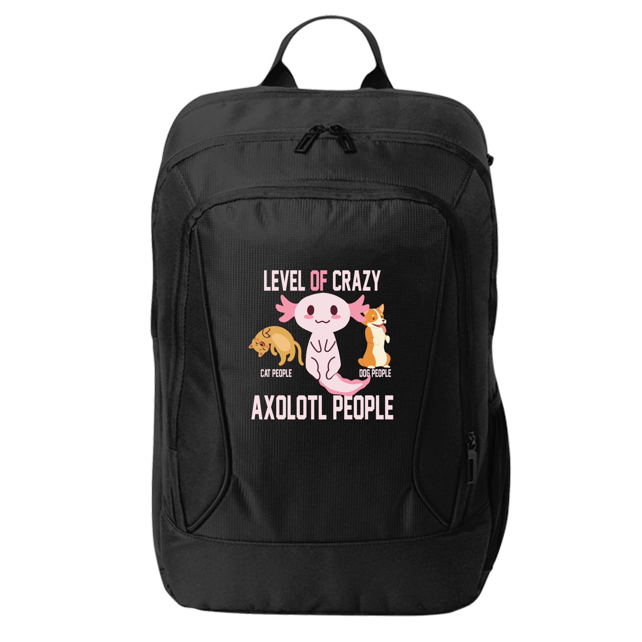 Level Of Crazy Axolotl People City Backpack