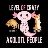 Level Of Crazy Axolotl People 16 in Basic Backpack
