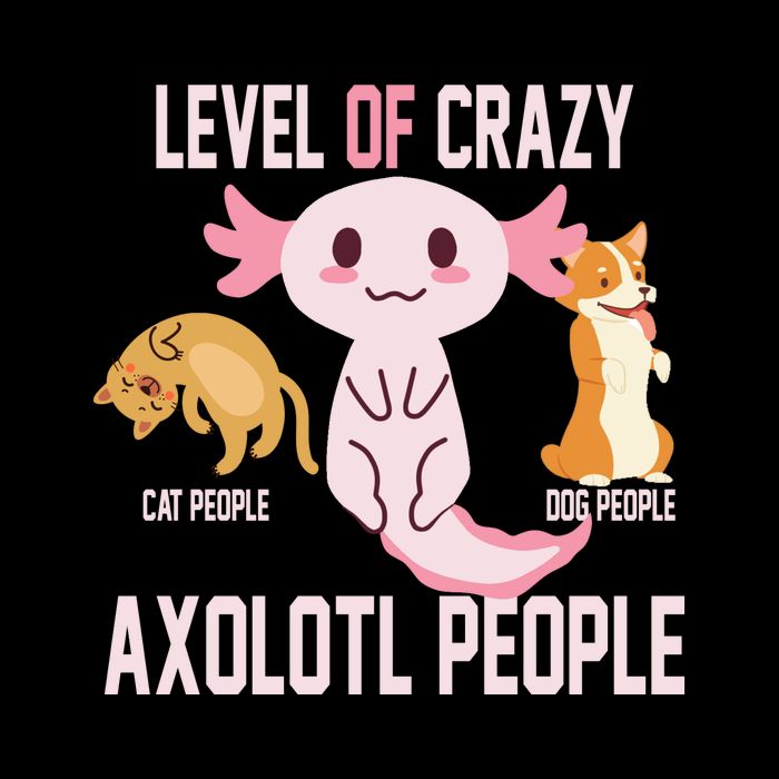 Level Of Crazy Axolotl People 16 in Basic Backpack