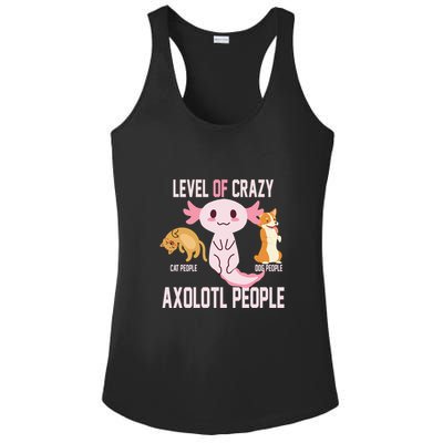 Level Of Crazy Axolotl People Ladies PosiCharge Competitor Racerback Tank