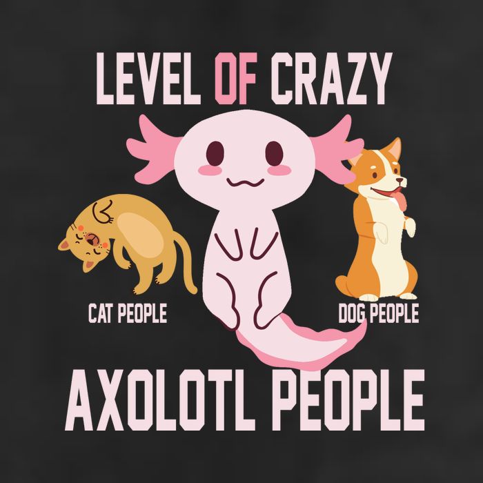 Level Of Crazy Axolotl People Golf Towel