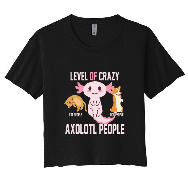 Level Of Crazy Axolotl People Crop Top