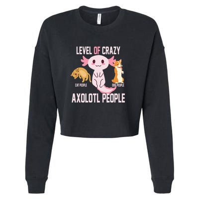 Level Of Crazy Axolotl People Cropped Pullover Crew