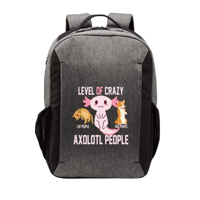 Level Of Crazy Axolotl People Vector Backpack