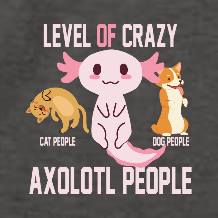 Level Of Crazy Axolotl People Vector Backpack