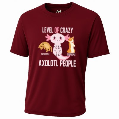 Level Of Crazy Axolotl People Performance Shirt