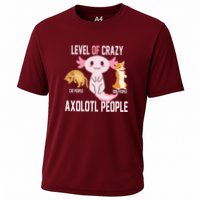 Level Of Crazy Axolotl People Cooling Performance Crew T-Shirt