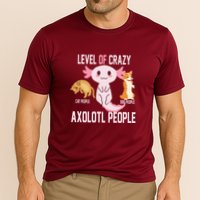 Level Of Crazy Axolotl People Cooling Performance Crew T-Shirt