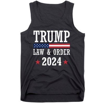 Law & Order Cops For Trump 2024 Police Thin Blue Line Tank Top