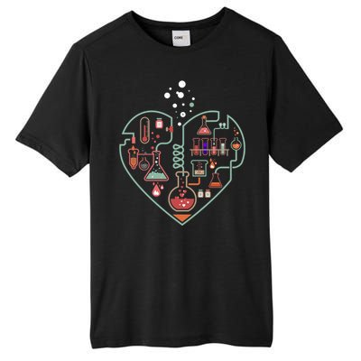 Love Of Chemistry Heart Tall Fusion ChromaSoft Performance T-Shirt