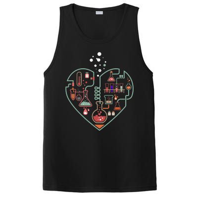 Love Of Chemistry Heart PosiCharge Competitor Tank