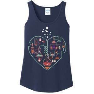 Love Of Chemistry Heart Ladies Essential Tank