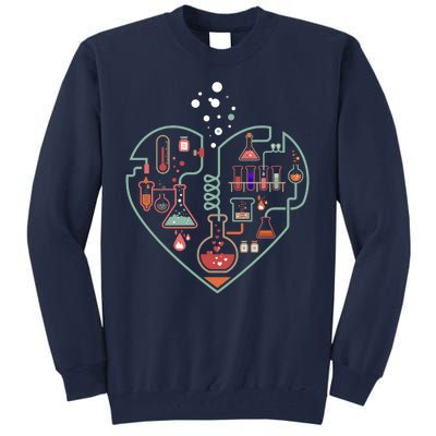 Love Of Chemistry Heart Tall Sweatshirt