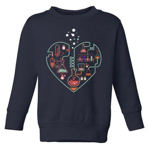 Love Of Chemistry Heart Toddler Sweatshirt