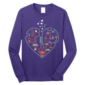 Love Of Chemistry Heart Long Sleeve Shirt